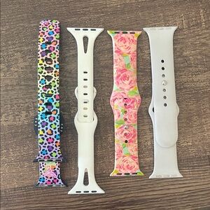 Apple Watch Bands in Multicolor and Floral Designs